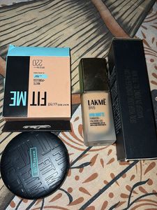 Maybelline Fit Me & Lakme Foundation Set