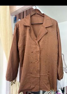 Chic Brown Corduroy Co-ord Set