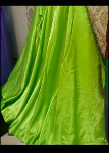 Vibrant Lime Green Ethnic Skirt