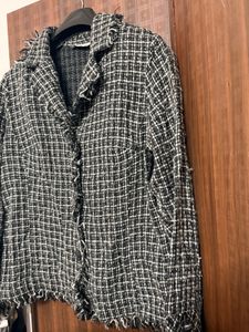 Checkered Tweed Jacket