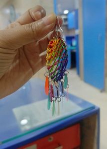 Boho Rainbow Chandelier Earrings
