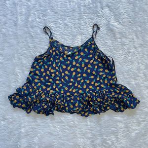 Cute Pineapple Print Cami Top