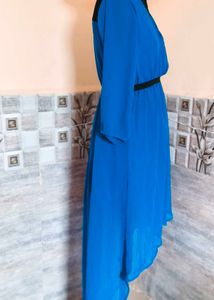 Blue Midi Trendy Dress