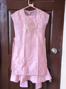 Cute Pink 3 piece Kurti set