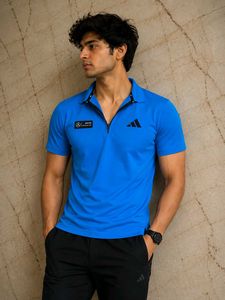 Adidas Polo T-Shirt | size- M Blue👕