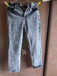 Acid Wash High Waisted Jeans