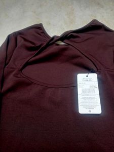 Brown Long Sleeve Top