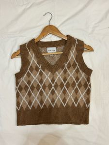 Argyle Knit Vest