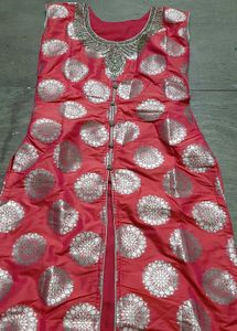 Embroidered partywear kurta ghaghra