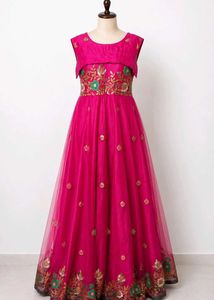 Pink Embroidered Gown