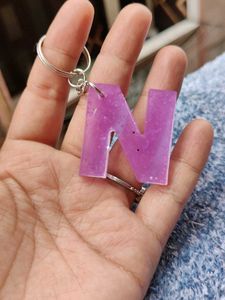 Custom Letter 'N' Keychain