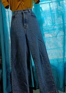 Wide Leg Denim Jeans