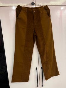 Patchwork Corduroy Pants