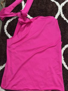 Vibrant Pink One-Shoulder Top