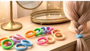🌈 Soft Pastel Hair Rubber Bands Set – Cute &amp; Stre