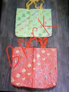 2 Reusable Grocery Bags Set