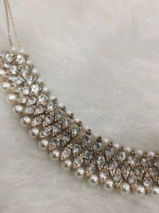 Diamond And Pearl Necklace