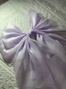 Lilac Organza Hair Bow