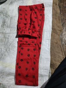 Fun Printed Leggings - Yellow &amp; Red