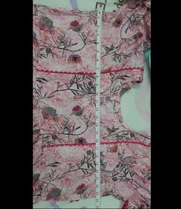 Pink Floral Kurta Set
