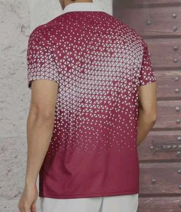 Men's Geometric Print Polo Shirt (Size- XL)