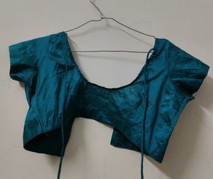 Teal Silk Blouse