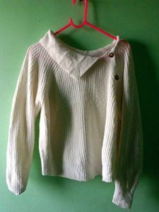 ENC Cream Knit Sweater