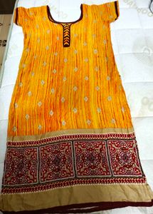 Yellow salwar suit