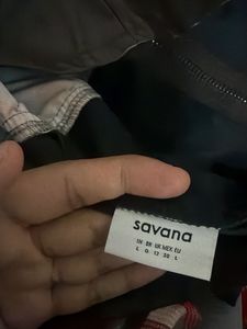 Savana Plaid Off-Shoulder Zip-Up Top