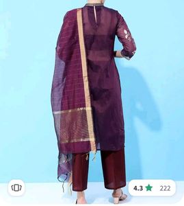 Crop Top &amp; Pants Set - Burgundy