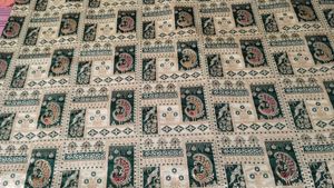 new tag green and pista sari with blouse pie