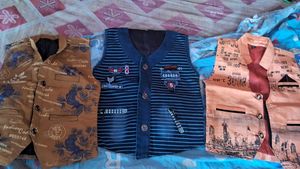 3 Kids Waistcoats Set