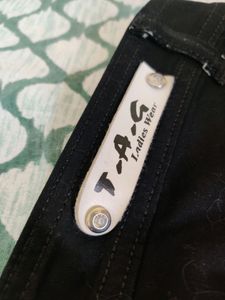 Button Details  Black Jeans