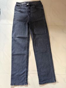 Grey Wash Straight Leg Jeans