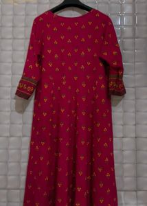 Pink Anarkali Frock Suit – Elegant Ethnic Wear