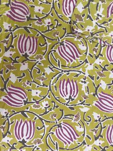 Olive Green Cotton Kurti-WESTSIDE