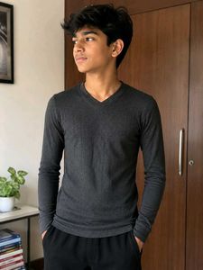 Macho Winter Innerwear for Kids Charcoal Cotton