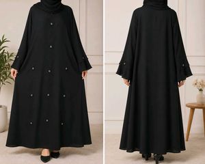Elegant Black Embellished Abaya