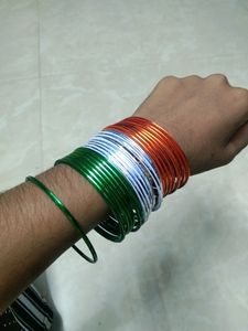 Tri Colour Bangles Of Set 24