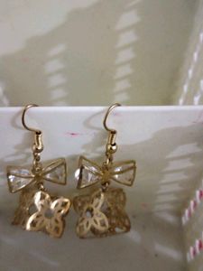 Bow &amp; Flower Earrings
