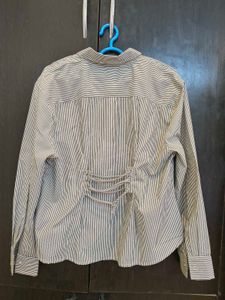 NOUN(Westside)classic Striped Button-Up Shirt