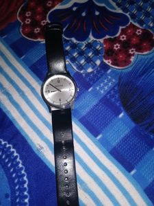 Sonata Leather Belt Man Watch'