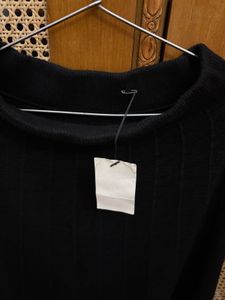 Woollen Black Knit Skirt with sweater
