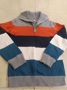 Multicolour Striped Sweater for 7yrs boys