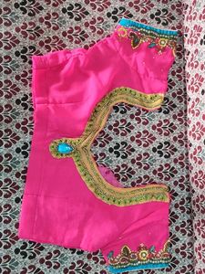 Beautiful Pink Embellished Saree