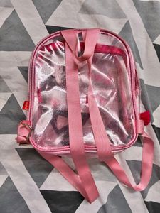 Cute Clear Pink Mini Backpack