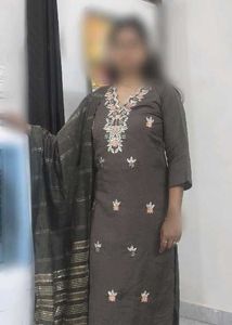 Embroidered Kurta with Dupatta Set