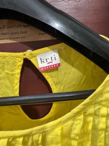 Yellow Textured feeding top