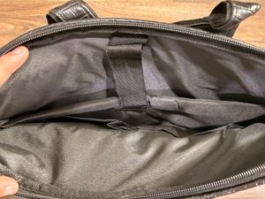Stylish Croc-Embossed Laptop Bag