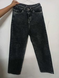 Stylish Acid Wash Mom Jeans